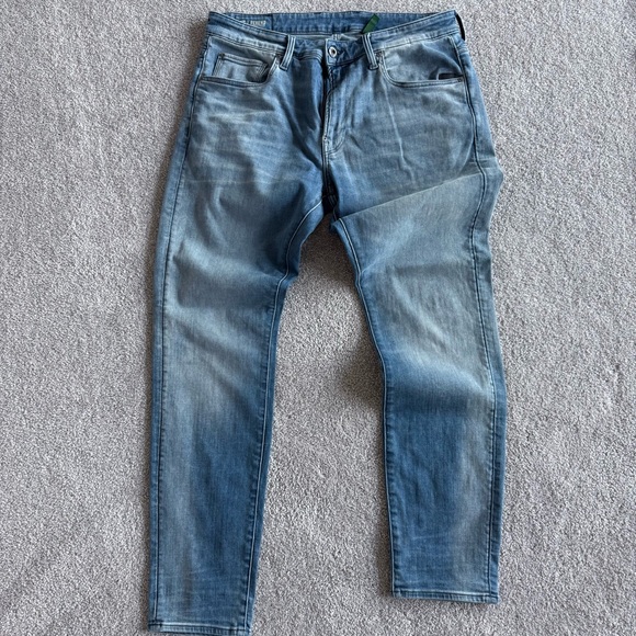 G-Star Men's Faded Blue Slim Jeans - Picture 1 of 7